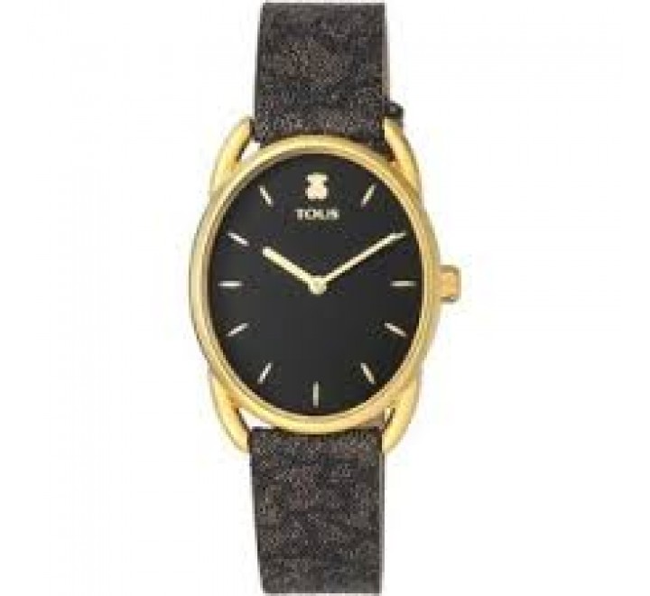 RELOJ TOUS 100350440 CORREA PIEL ESTAMPADA CAJA DORADA