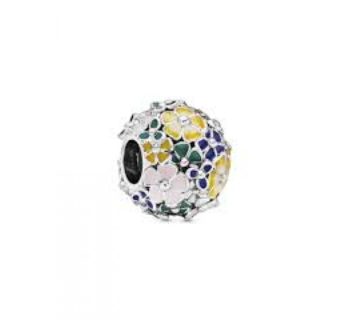 CHARMS PANDORA 797907ENMX PLATA FLORES ESMALTE COLORES