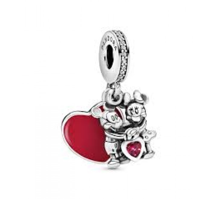 CHARMS PANDORA 797769CZR PLATA DISNEY MICKEY MINIE LOVE