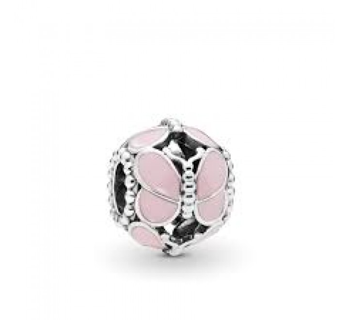CHARMS PANDORA 797855EN160 PLATA MARIPOSAS ESMALTE ROSA