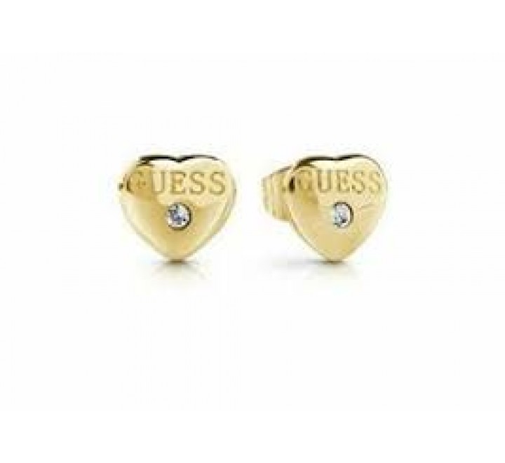 PENDIENTES GUESS UBE28114 ACERO DORADO CORAZON CIRCONITA