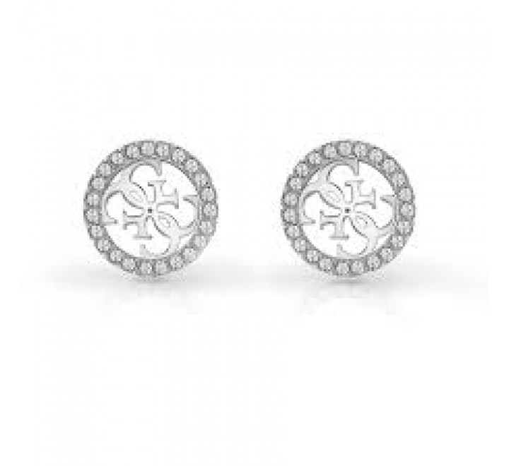 PENDIENTES GUESS UBE78004 ACERO REDONDO CIRCONITAS