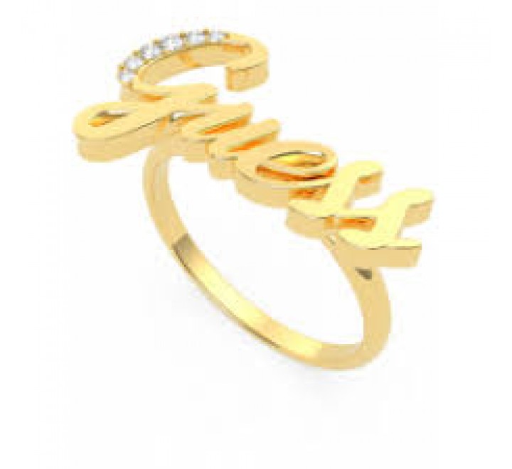 ANILLO GUESS UBR70020-56 N?16 ACERO DORADO PALABRA "GUESS"