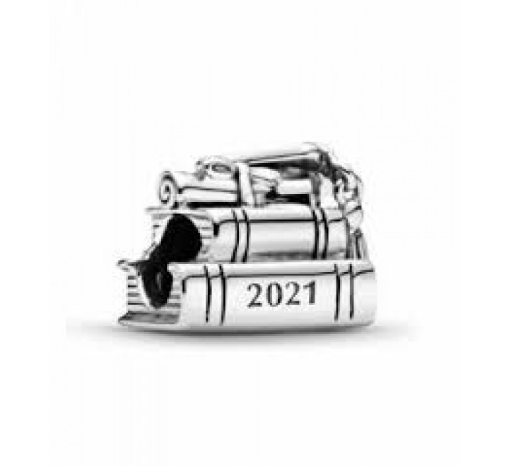 CHARMS PANDORA 799325C00 PLATA LIBROS GORRO GRADUACION
