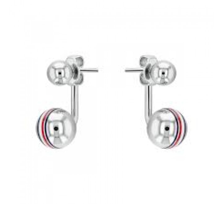 PENDIENTES TOMMY HILFIGER 2780496 ACERO BARRA DOBLE BOLA