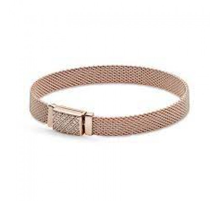 PULSERA PANDORA REFLEXIONS 589358C01-18 PLATA ROSADA