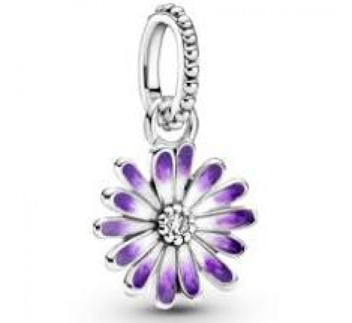 CHARMS PANDORA 798771C01 PLATA MARGARITA ESMALTADA LILA