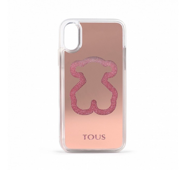 FUNDA MOVIL TOUS X-XS GLITTER MIRROR BEAR ROSA 195960522