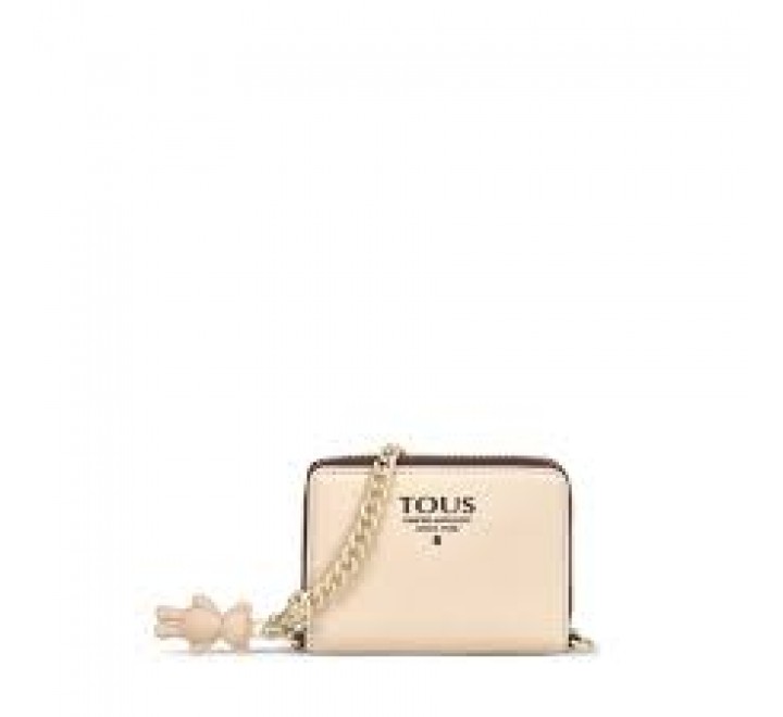 MONEDERO COLGANTE TOUS M TOP BEIGE 195960700