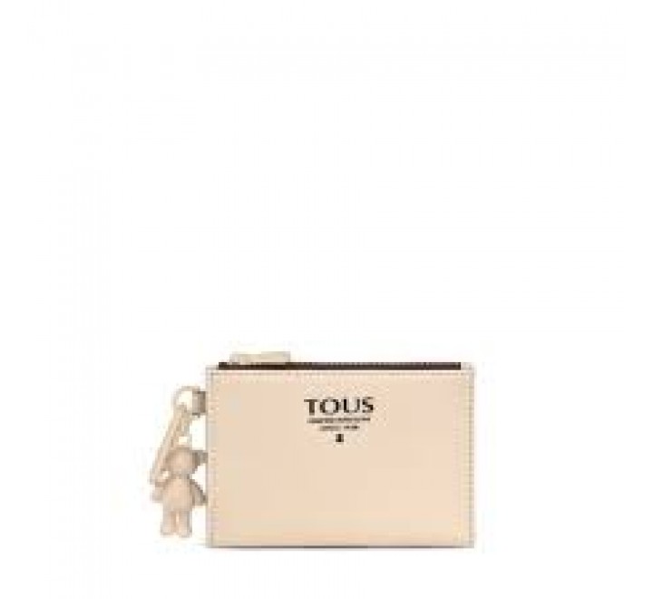 MONEDERO TARJETERO TOUS T POP BEIGE 195960695