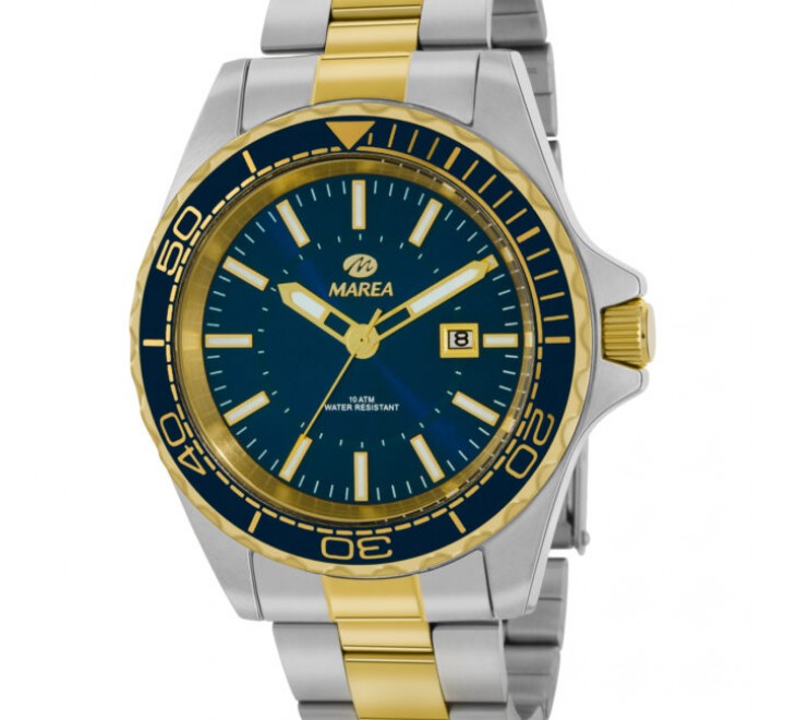 RELOJ MAREA CAJA Y ARMIS BICOLOR ESFERA AZUL B36181/5