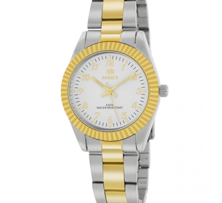 RELOJ MAREA CAJA Y ARMIS ACERO BICOLOR DORADO B41251/2