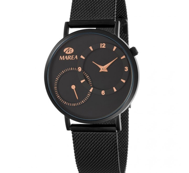 RELOJ MAREA CAJA Y ARMIS ACERO NEGRO ESFERA NEGRA B41296/1