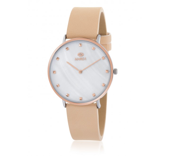 RELOJ MAREA CAJA ACERO BICOLOR CORREA BEIGE B41309/5
