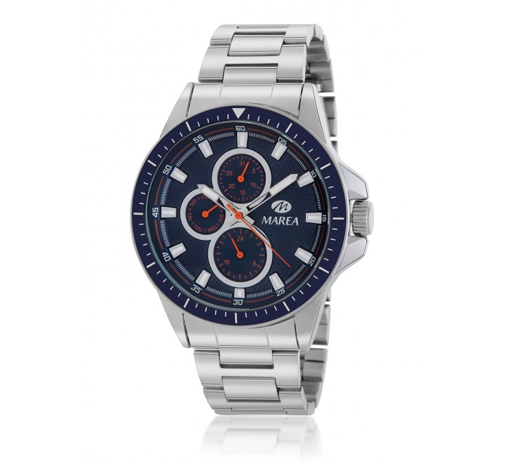 RELOJ MAREA CAJA Y ARMIS ACERO MULTIFUNCION AZUL B41317/2