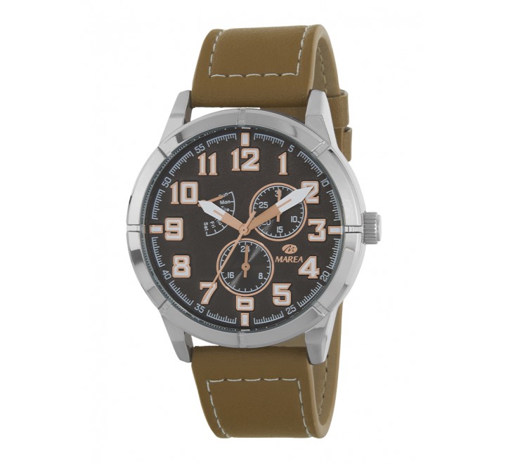 RELOJ MAREA CAJA ACERO CORREA PIEL MARRON B41358/2