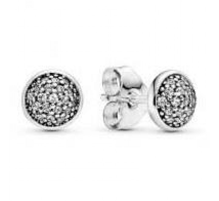 PENDIENTES PANDORA 290726CZ PLATA MEDIA BOLA CIRCONITAS