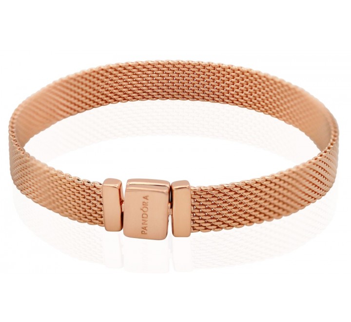 PULSERA PANDORA REFLEXIONS 587712-17 PLATA ROSADA ESTERILLA