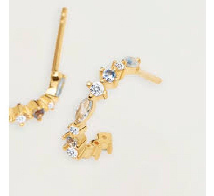 PENDIENTES AROS PLATA CHAPADA PDPAOLA AR01-219-U