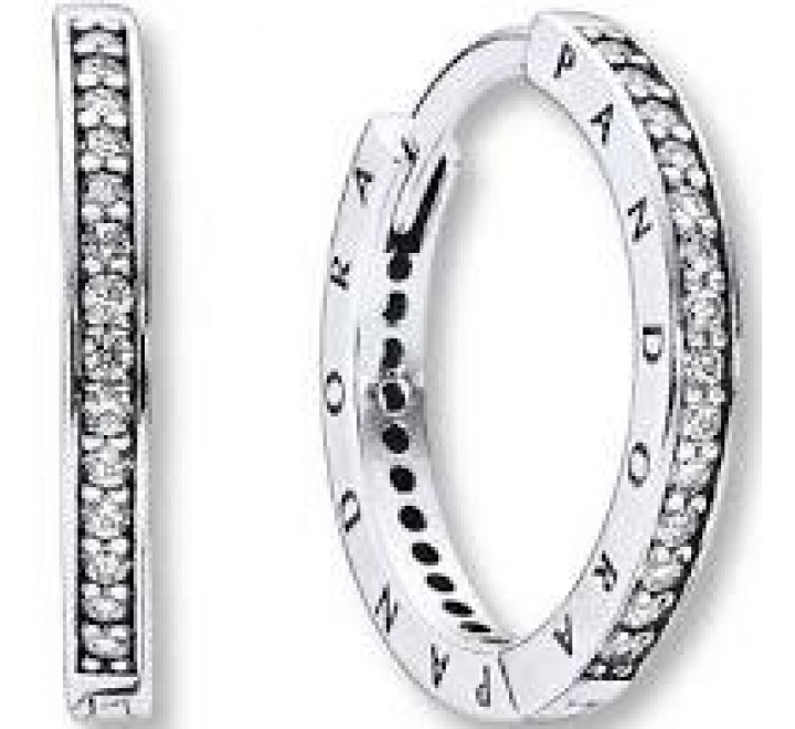PENDIENTES PANDORA 290558CZ PLATA AROS CIRCONITAS
