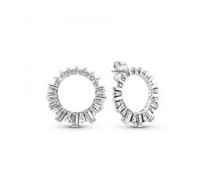 PENDIENTE PANDORA 297545CZ PLATA AROS CIRCONITAS
