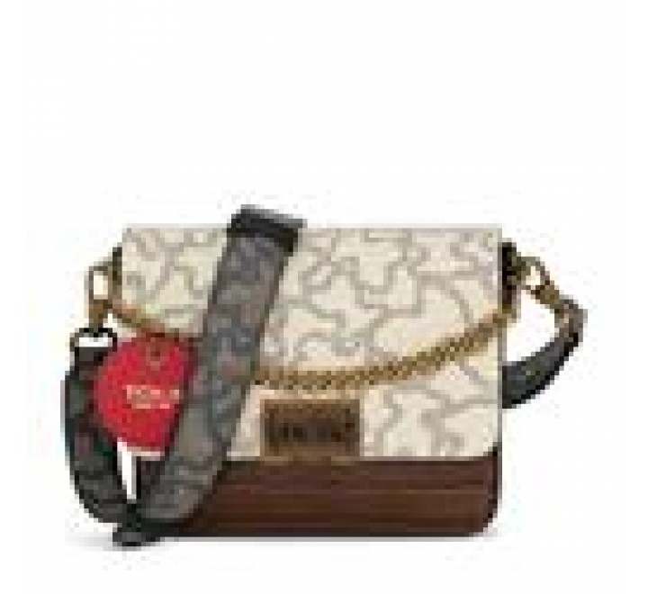 BANDOLERA TOUS S KAOS LEGACY BEIGE-MARRON 195900724