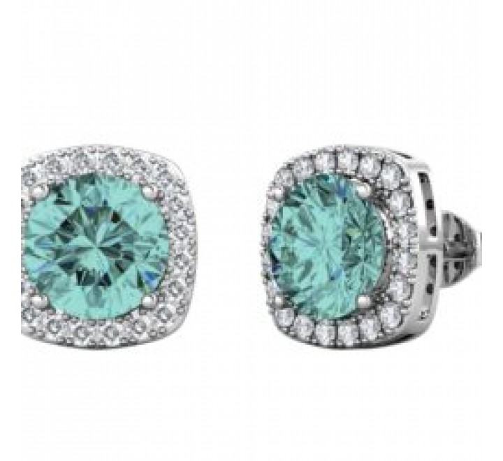 PENDIENTES BRIZZLING PLATA Y MOISANITE DIAMOND BME020-B