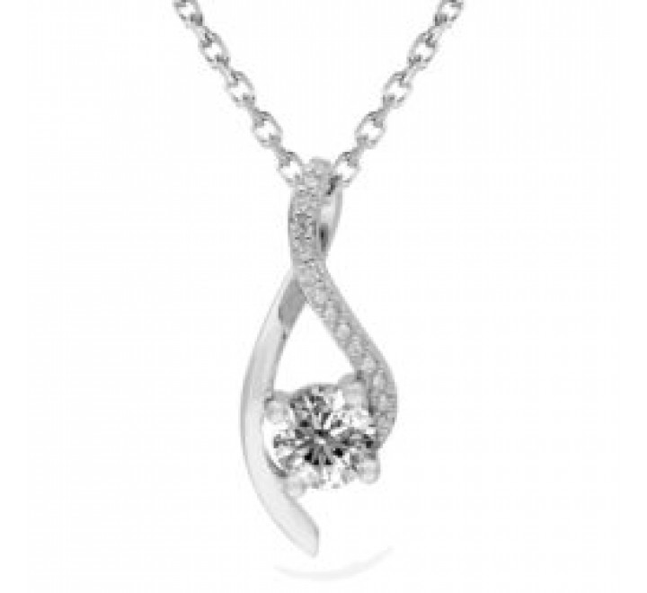 COLGANTE PLATA BRIZZLING MOISANITE DIAMOND BMP140