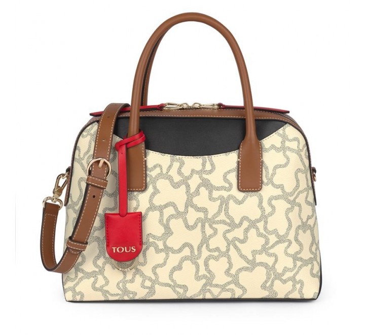 Bolso de mano Tous Bowling Kaos Icon de lona hidrofuga