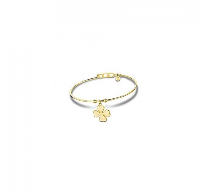 PULSERA LOTUS STYLE LS2120/2/1 ACERO CHAPADO EN ORO CON TREBOL