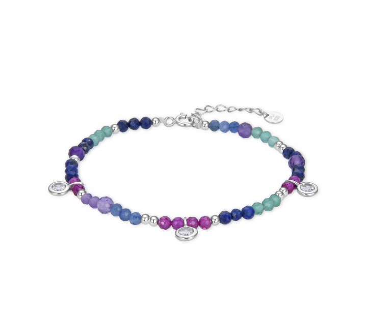 PULSERA LUXENTER PLATA BOLITAS DE COLORES BXA24611400