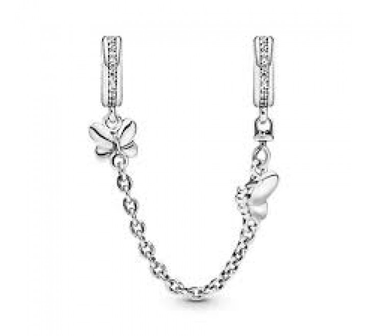 CADENA SEGURIDAD PANDORA 797865CZ-05 PLATA MARIPOSAS