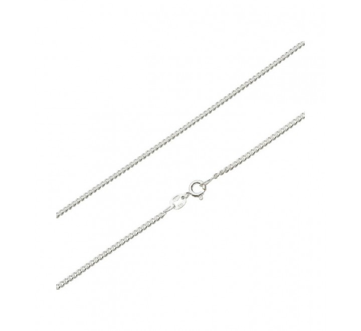 CADENA PLATA BARBADA RODIO 40CM CA1362/40R