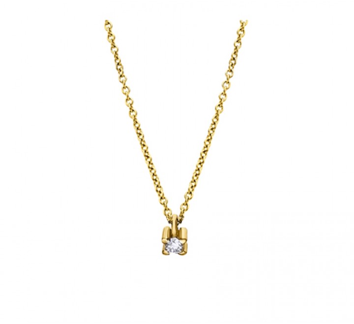 GARGANTILLA ORO 4 GARRAS Y BRILLANTE 0,03KTES GD0970A00