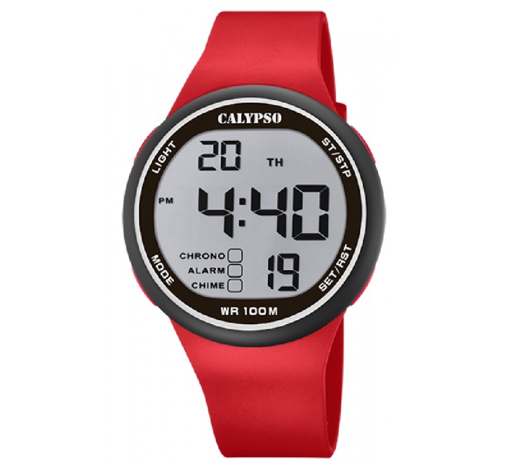 RELOJ CALYPSO DIGITAL CORREA PLASTICO ROJA K5795/6