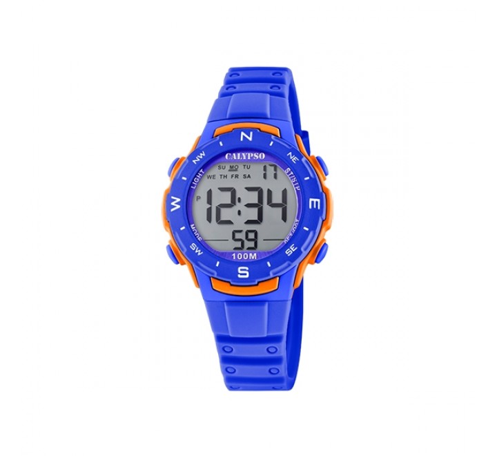 RELOJ CALYPSO DIGITAL CORREA CAUCHO AZUL K5801/3