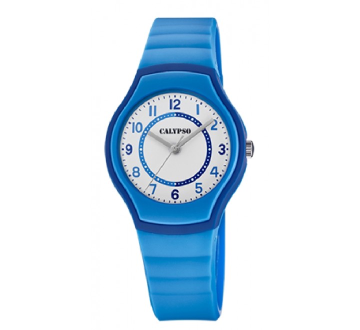 RELOJ CALYPSO CORREA SILICONA AZUL ANALOGICO K5806/6