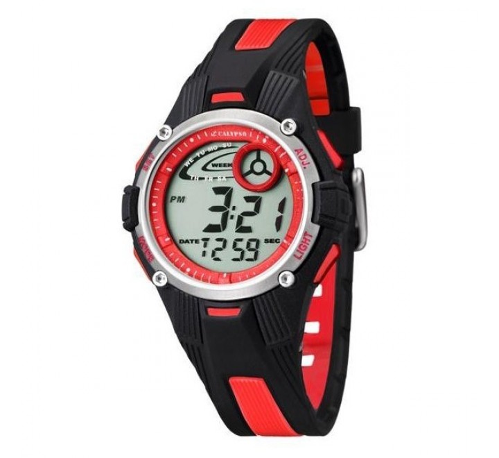 RELOJ CALYPSO DIGITAL CORREA CAUCHO NEGRA K5558/5
