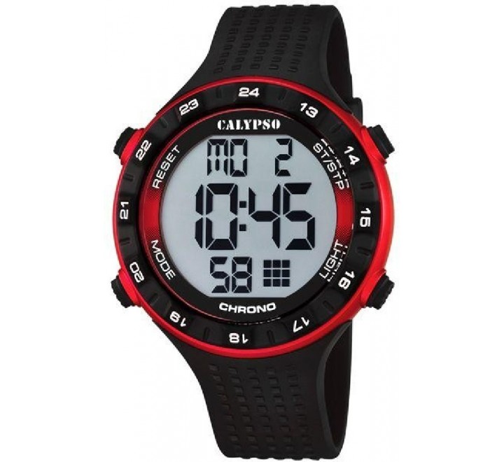 RELOJ CALYPSO DIGITAL CORREA CAUCHO NEGRA K5663/4
