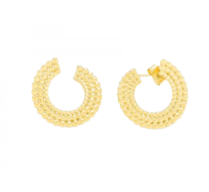 PENDIENTES RADIANT PLATA DORADA REDONDO BOLITAS RY000019