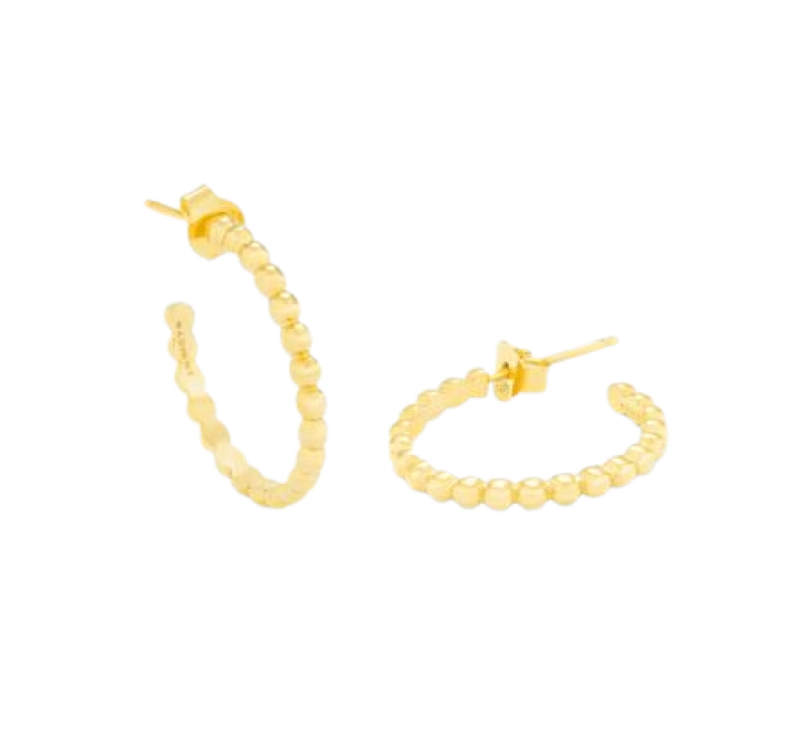 PENDIENTES RADIANT PLATA DORADA ARO BOLITAS LISAS RY000016