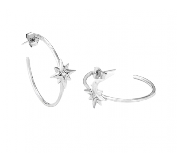 PENDIENTES RADIANT PLATA ARO ESTRELLA CIRCONITA RY000034