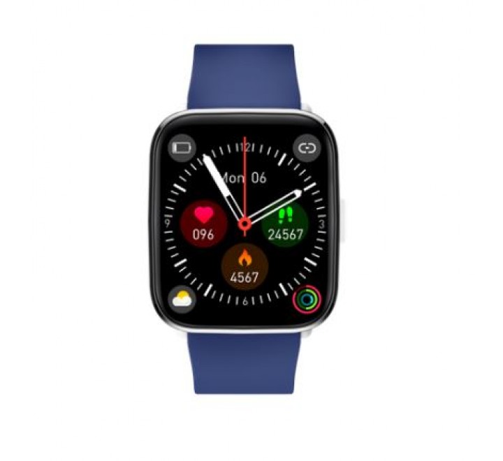 RELOJ RADIANT SMART CAJA CUADRADA SILICONA AZUL RAS10604