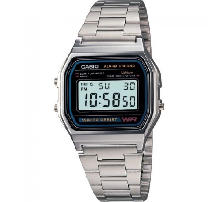 RELOJ CASIO RETRO ACERO A158WA-1DF