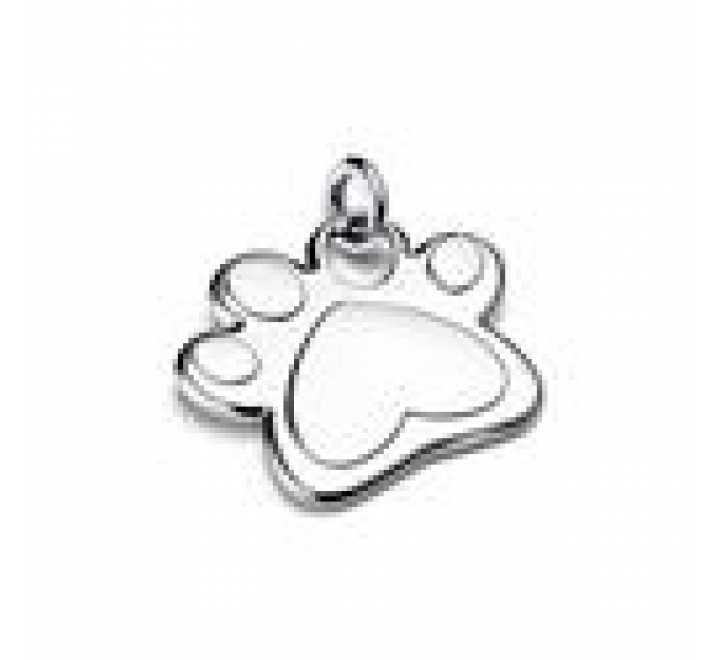 PLACA PANDORA MASCOTA HUELLA ACERO 312268C00