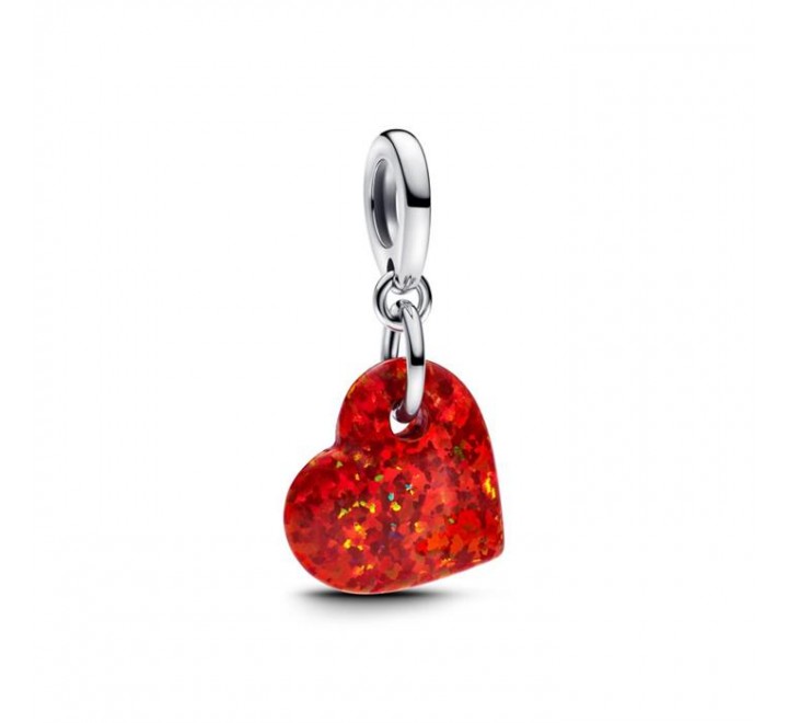 CHARMS PANDORA 793348C01 CORAZON ROJO OPALESCENTE