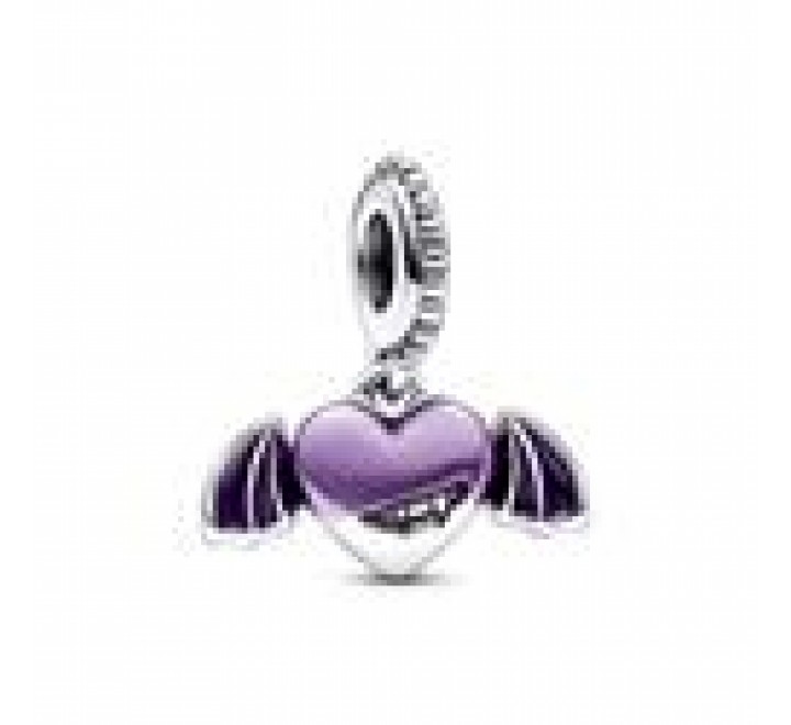 CHARM PANDORA PLATA CORAZON DE VAMPIRO LILA 792290C01