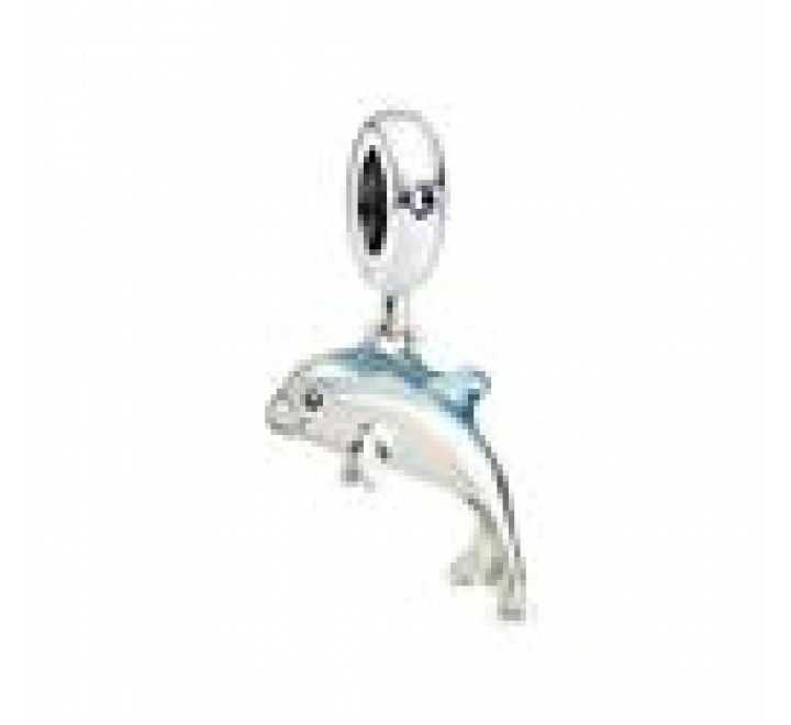 CHARMS PANDORA PLATA DELFIN AZUL CLARO 798947C01