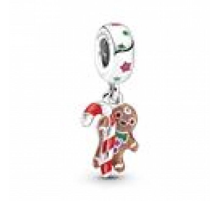 CHARMS PANDORA PLATA HOMBRE DE JENGIBRE ESMALTADO 799637C01