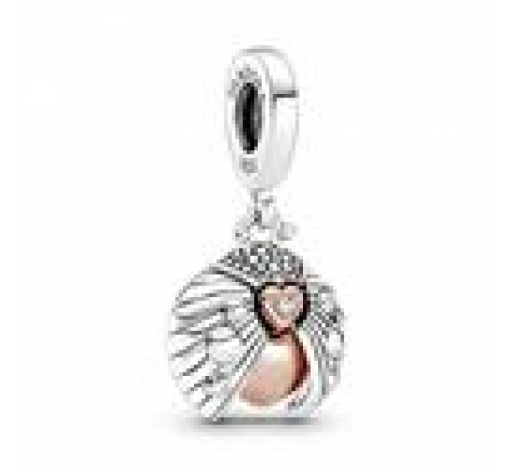 CHARMS PANDORA PLATA BICOLOR MARIQUITA CORAZON 780072C01